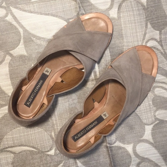 Alberto Fermani Italian Suede Shoes size 6 - Picture 1 of 5